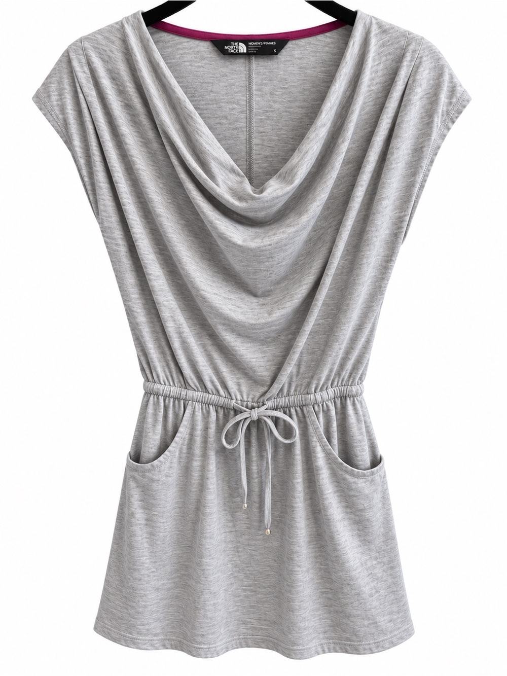 The North Face Women's Heather Gray Cowl Neck Drawstring dress